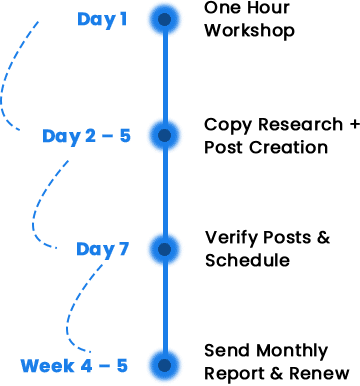 social media management project timeline