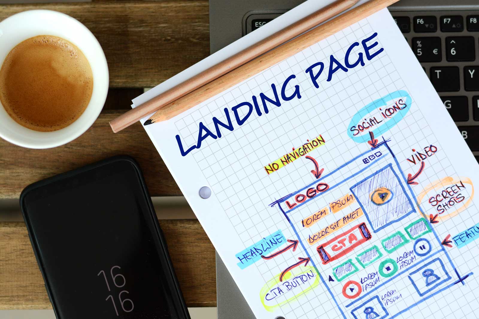 high converting landing page in digital marketing