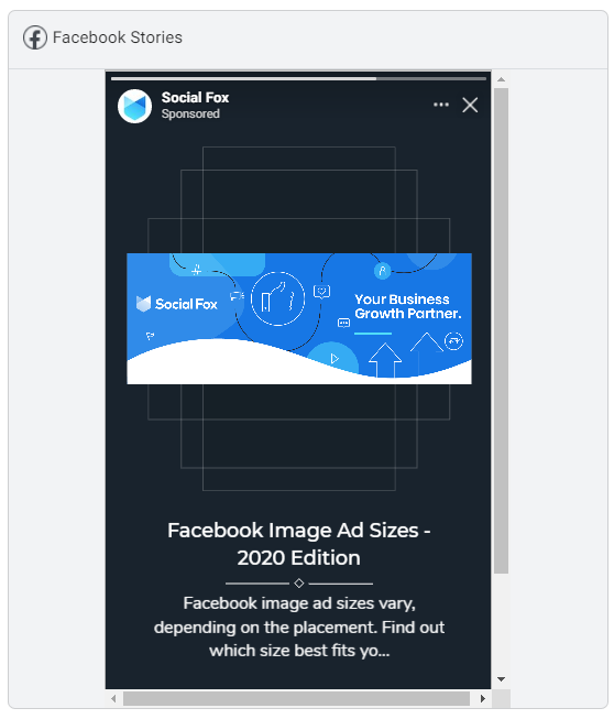 facebook stories - social fox digital marketing agency in melbourne